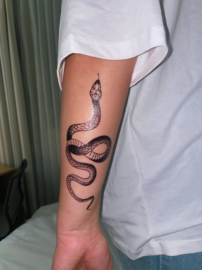 Black Snake Tattoo (Medium)