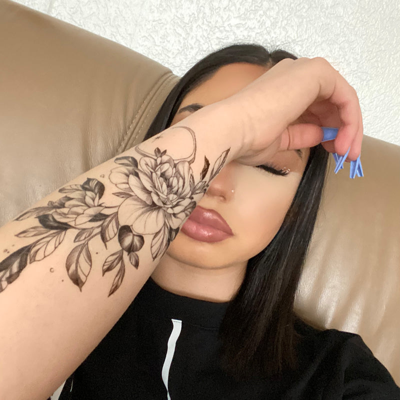 Luna Flower Tattoo