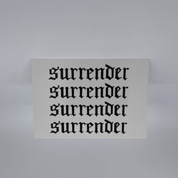 Surrender Tattoo