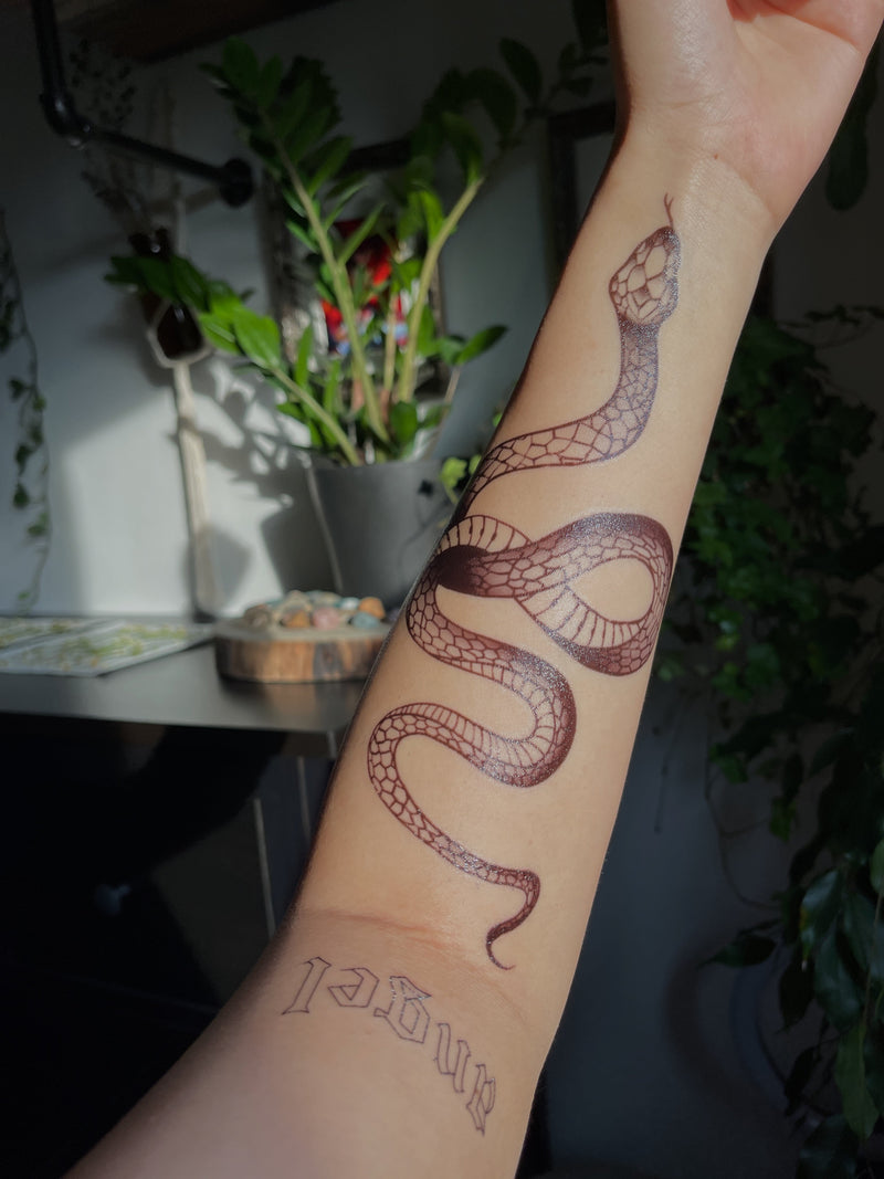 Black Snake Tattoo (Large)