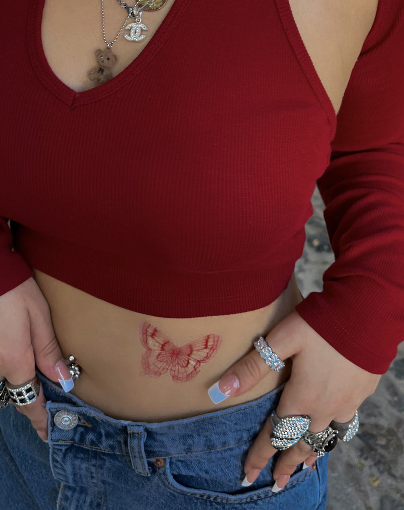 Red Butterflies Tattoo